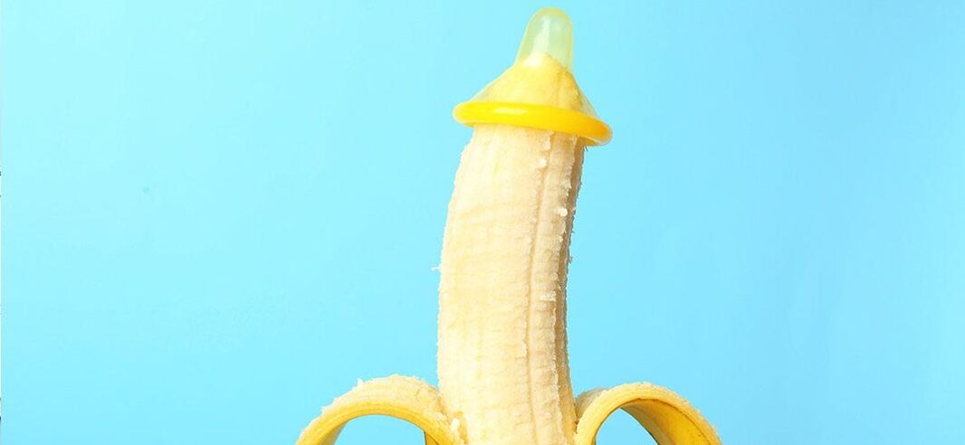 Banāns prezervatīvā kā dzimumlocekļa paplašināšanās imitācija bez operācijas